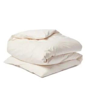 Coyuchi Cotton Percale Duvet Cover, Twin