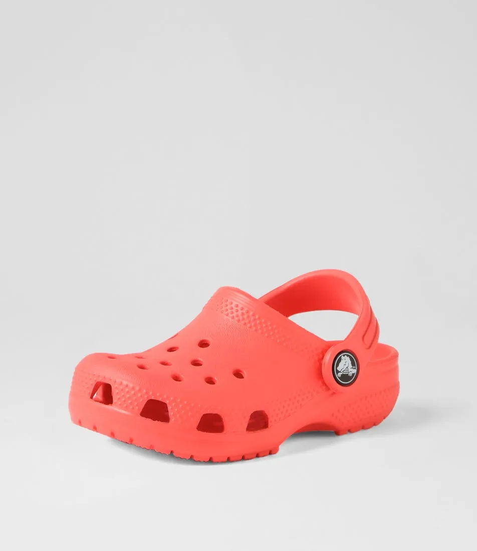 CROCS Classic Clog Tot Neon Watermelon Sandals