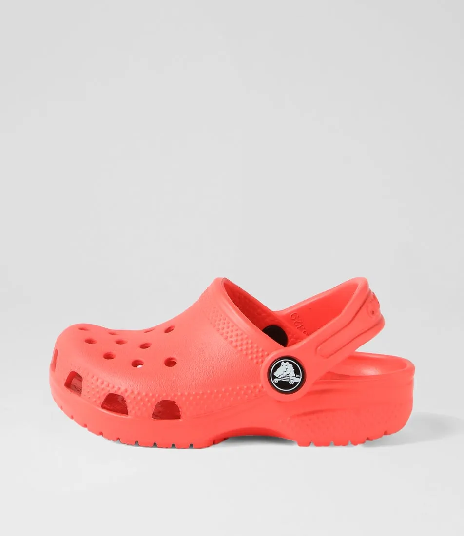 CROCS Classic Clog Tot Neon Watermelon Sandals