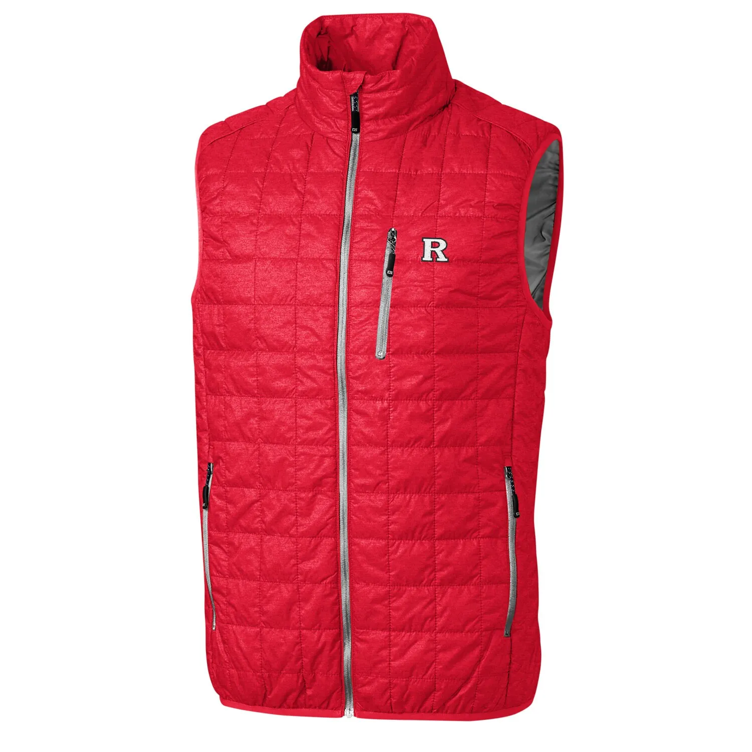 Cutter & Buck Rutgers Scarlet Knights Red Rainier Full-Zip Vest