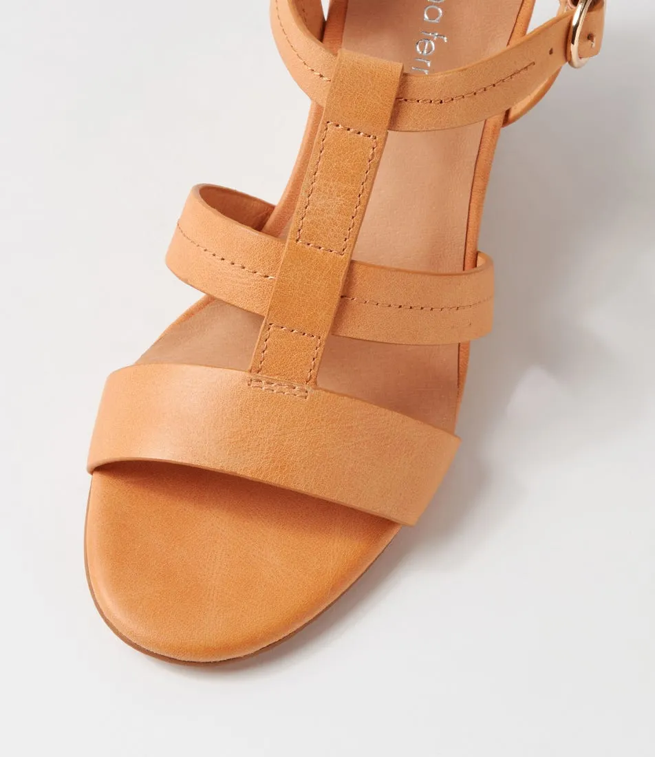 DIANA FERRARI Salerio Mandarin Natural Leather Sandals