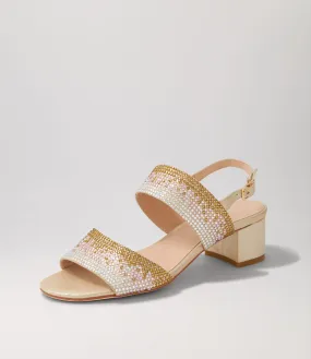 DJANGO & JULIETTE Aweso Rose Shimmer Multi Sandals