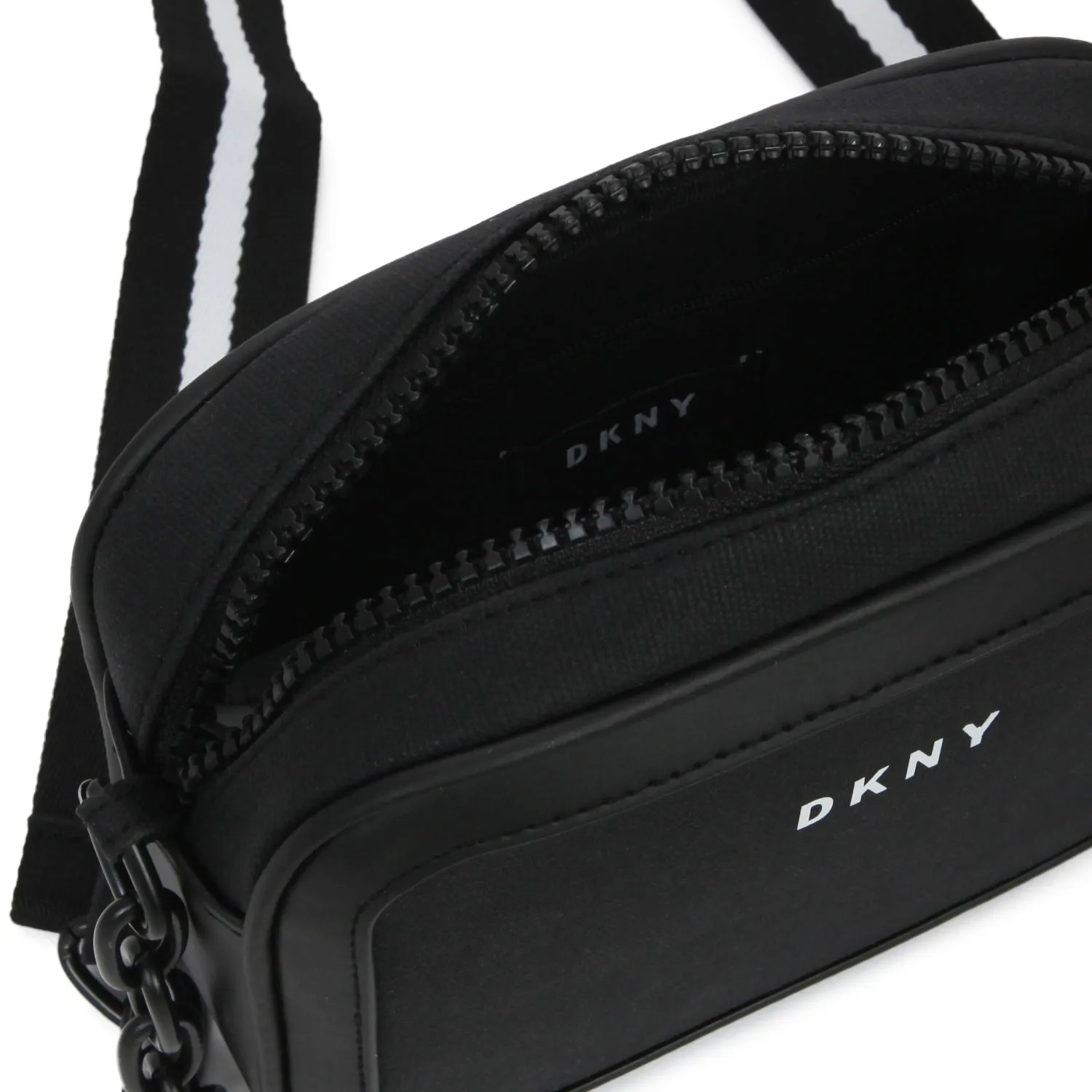 Dkny Black Shoulder Bag With Logo For Girls And Teen