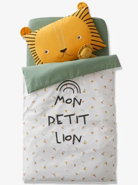 Duvet Cover for Babies, Mon petit lion Theme - white/print