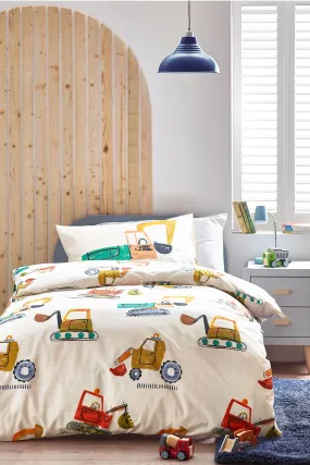 Ecru Cream Duvet Cover and Pillowcase Set