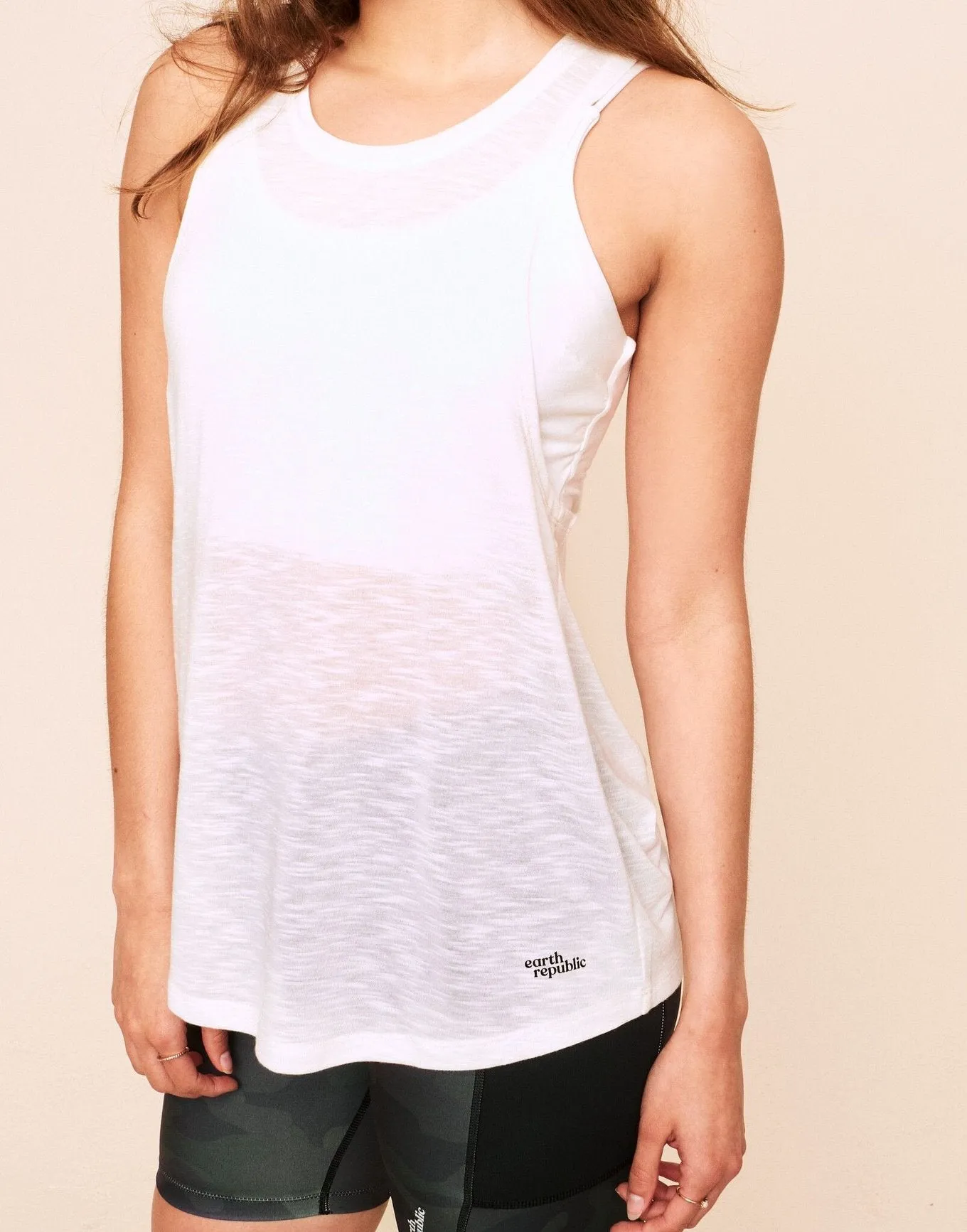 Emmaline Dropped Armhole Tank Workout Tank