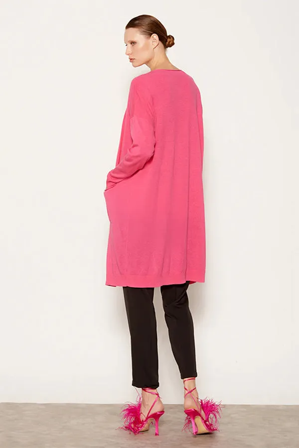 Escorpion BASIC LONG COTTON CARDIGAN