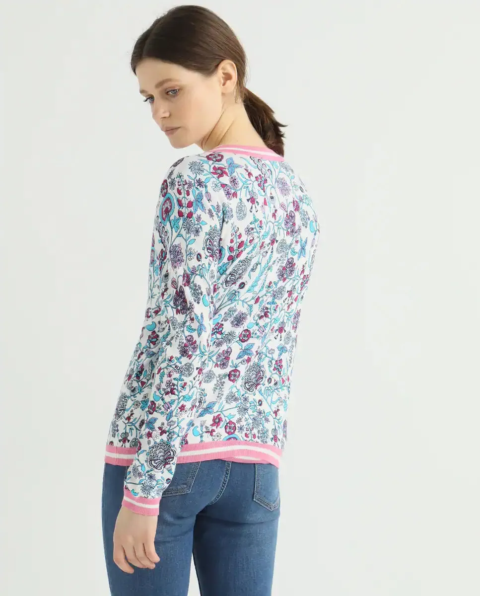 Escorpion FLORAL PRINT CARDIGAN