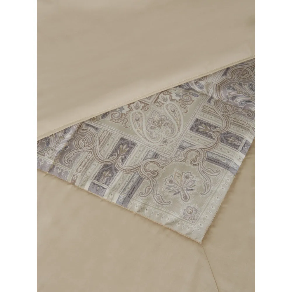 Etro Home Beige  Quilt Ornamental Print (Size-270x270 cm)