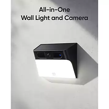 Eufy 2K Battery Wall Light Camera with Solar Panel | Kaleidoscope