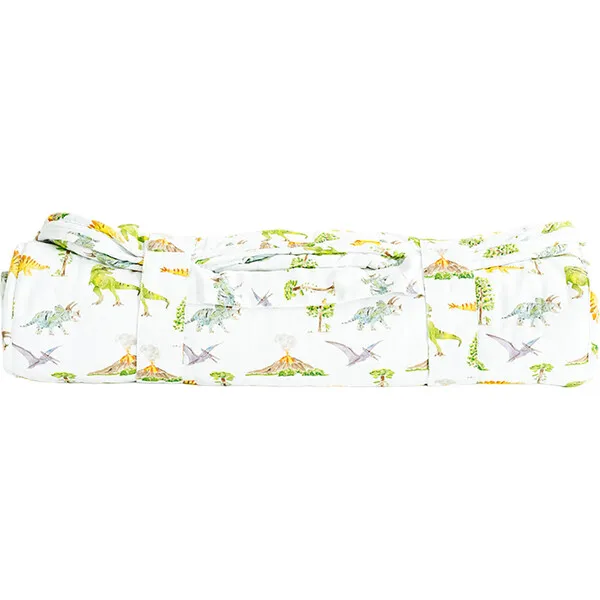 Fort Weekend The Dinosaur Print Sleeping Bag, White & Multicolors