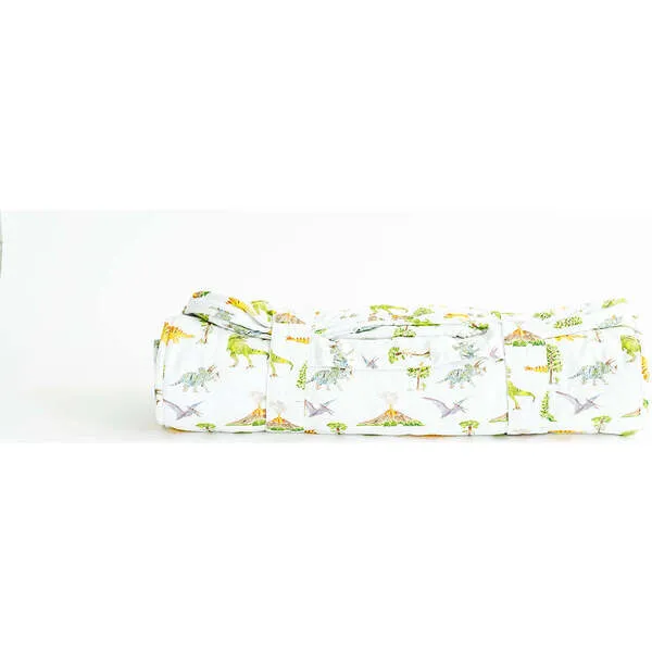 Fort Weekend The Dinosaur Print Sleeping Bag, White & Multicolors