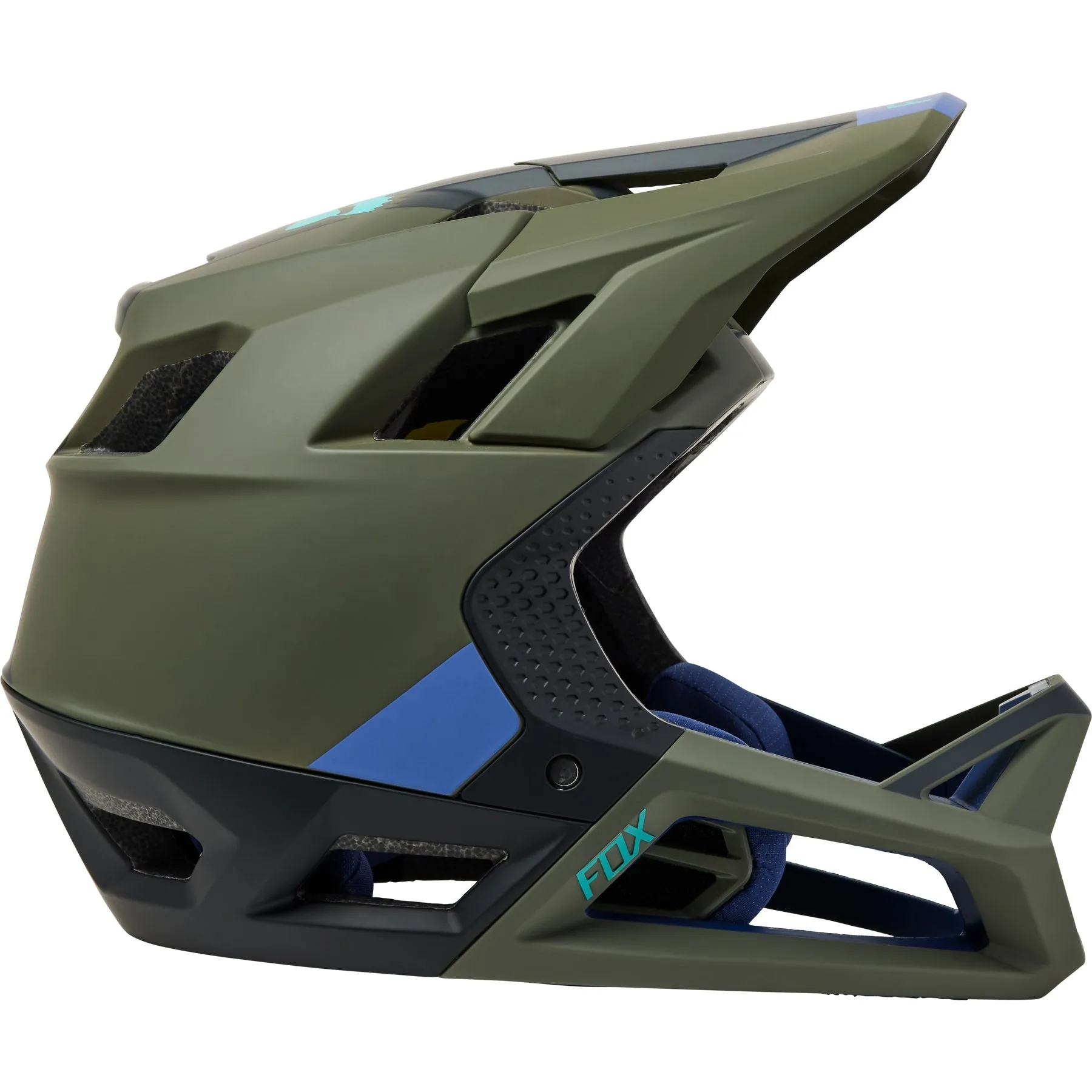 Fox Racing ProFrame Full Face Helmet - Blocked - Olive Green