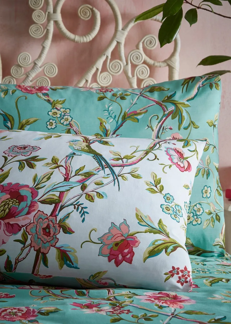 furn. Vintage Chinoiserie Floral Duvet Cover Set