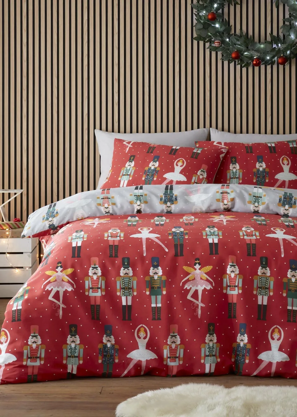 Fusion Christmas Nutcracker Duvet Cover Set