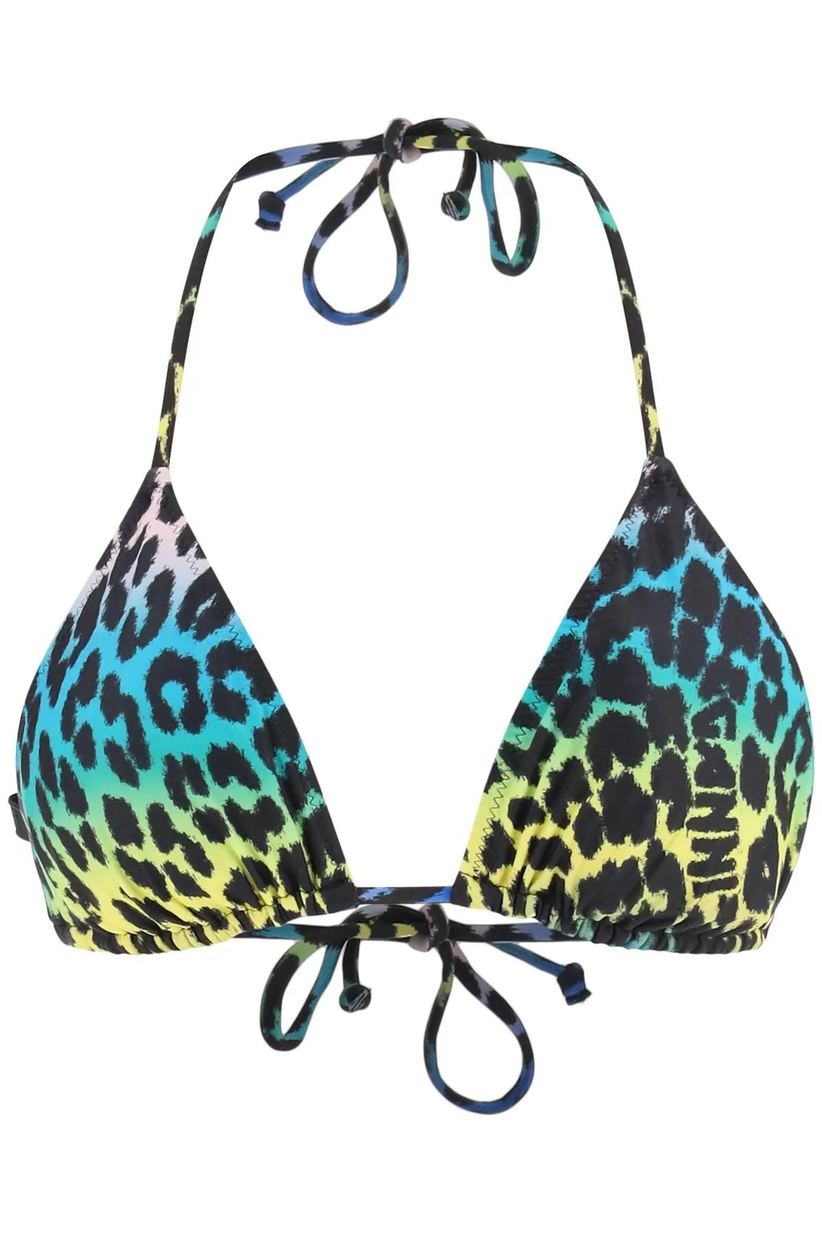 GANNI    Ganni Animalier Bikini Top