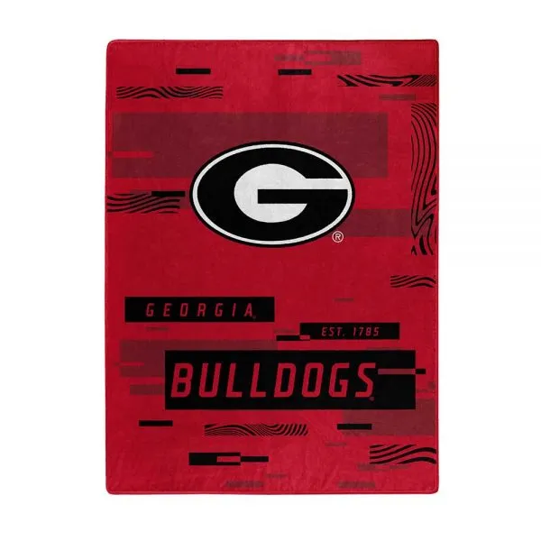 Georgia Bulldogs 60 x 80 Digitize Royal Plush Blanket