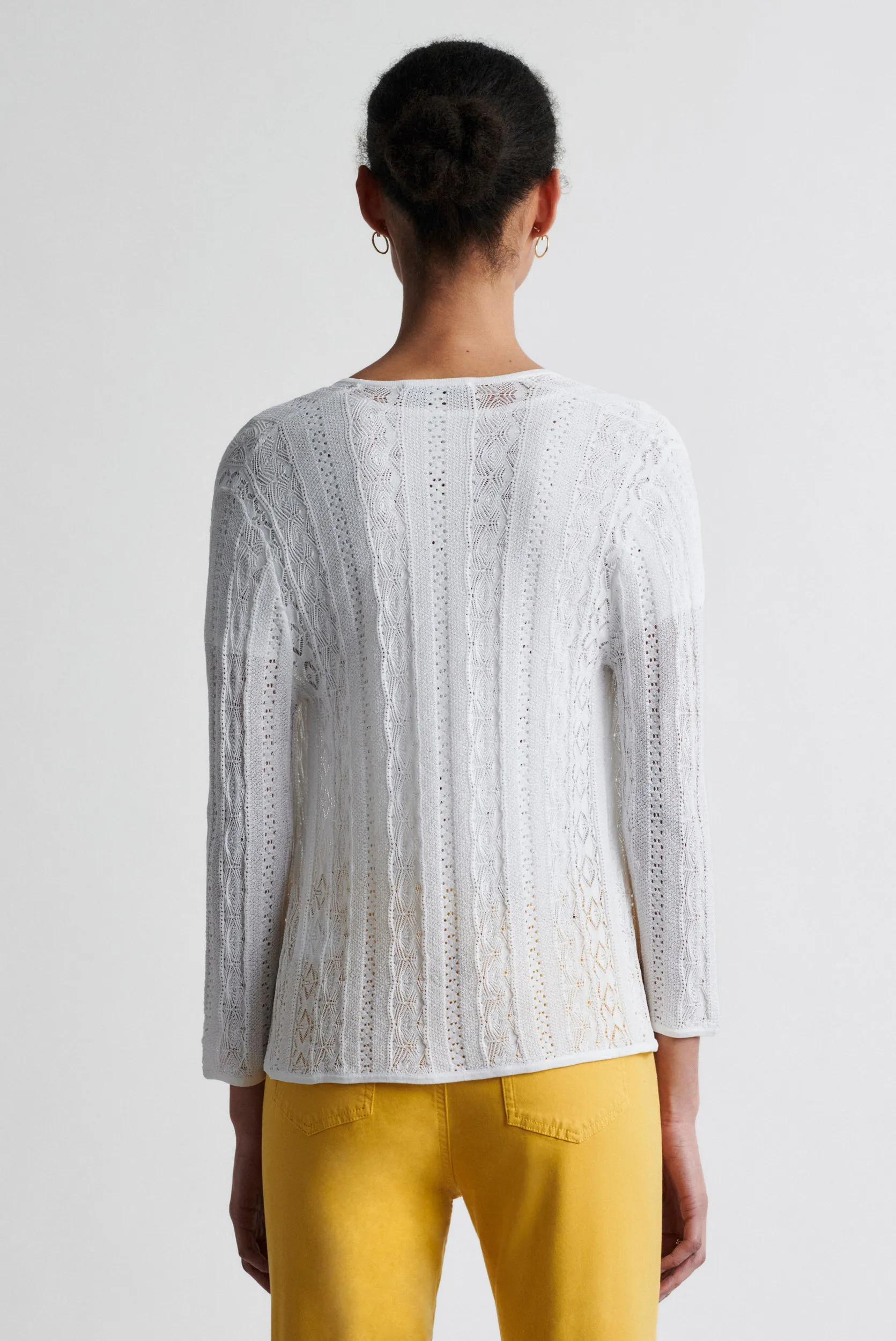 Gerard Darel & PabloERNESTA LIGHT OPENWORK KNIT CARDIGAN