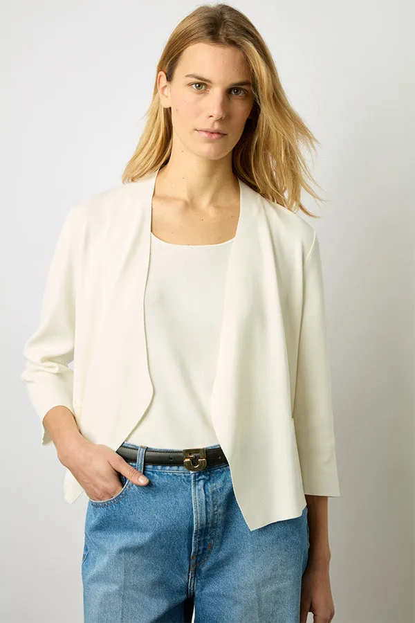 Gerard Darel LAURANA WHITE MICROFIBER CARDIGAN