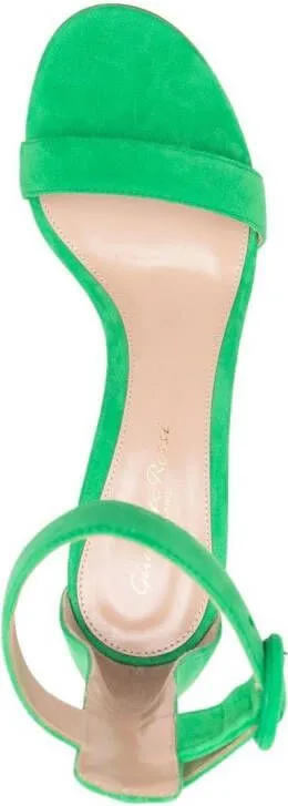 Gianvito Rossi Portofino 85mm suede sandals Green