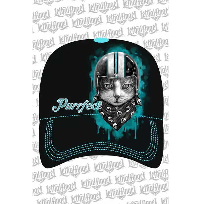 Gothic Women's Purfect Helmet Cat 5-panel Embroidered Hat