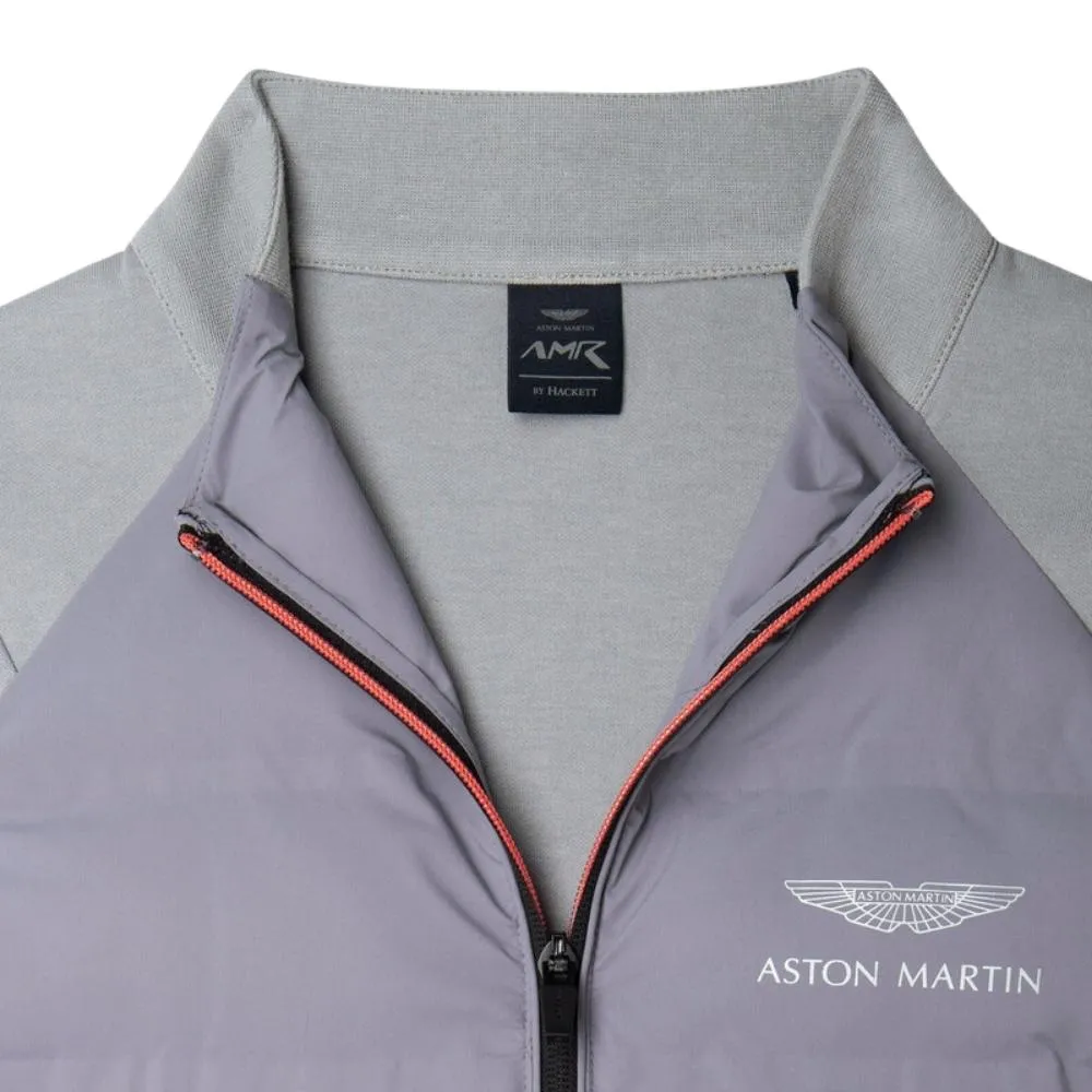 Hackett Quilt Front AMR Grey Hybrid Jacket | Menswear Online