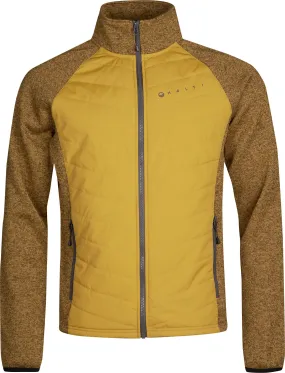 Halti Men's Streams Hybrid Knit Layer Jacket Dried Tobacco Yellow Melange | Buy Halti Men's Streams Hybrid Knit Layer 