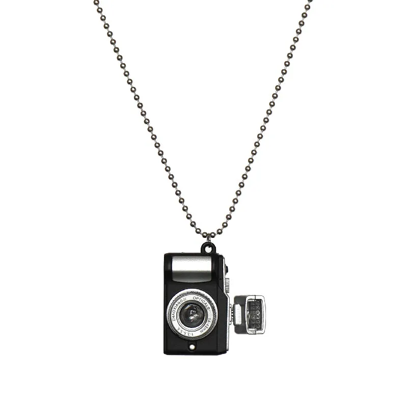 Hip Hop Flash Retro Camera SLR Necklace