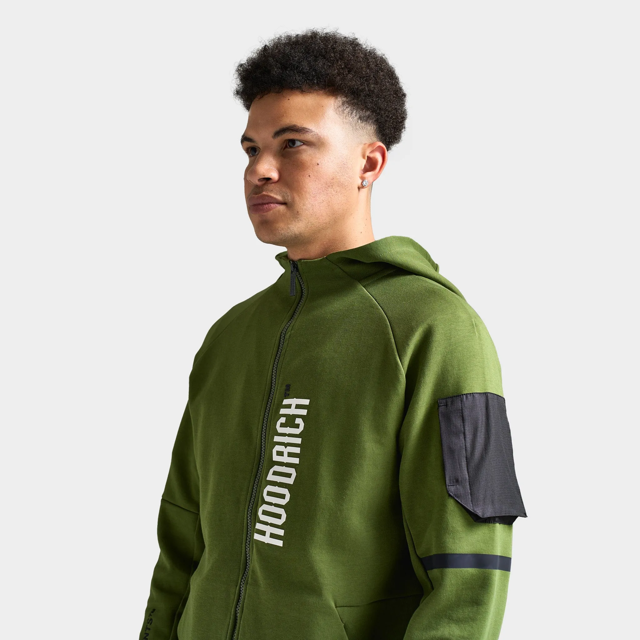 Hoodrich Circuit Hoodie Chive/ White - Black