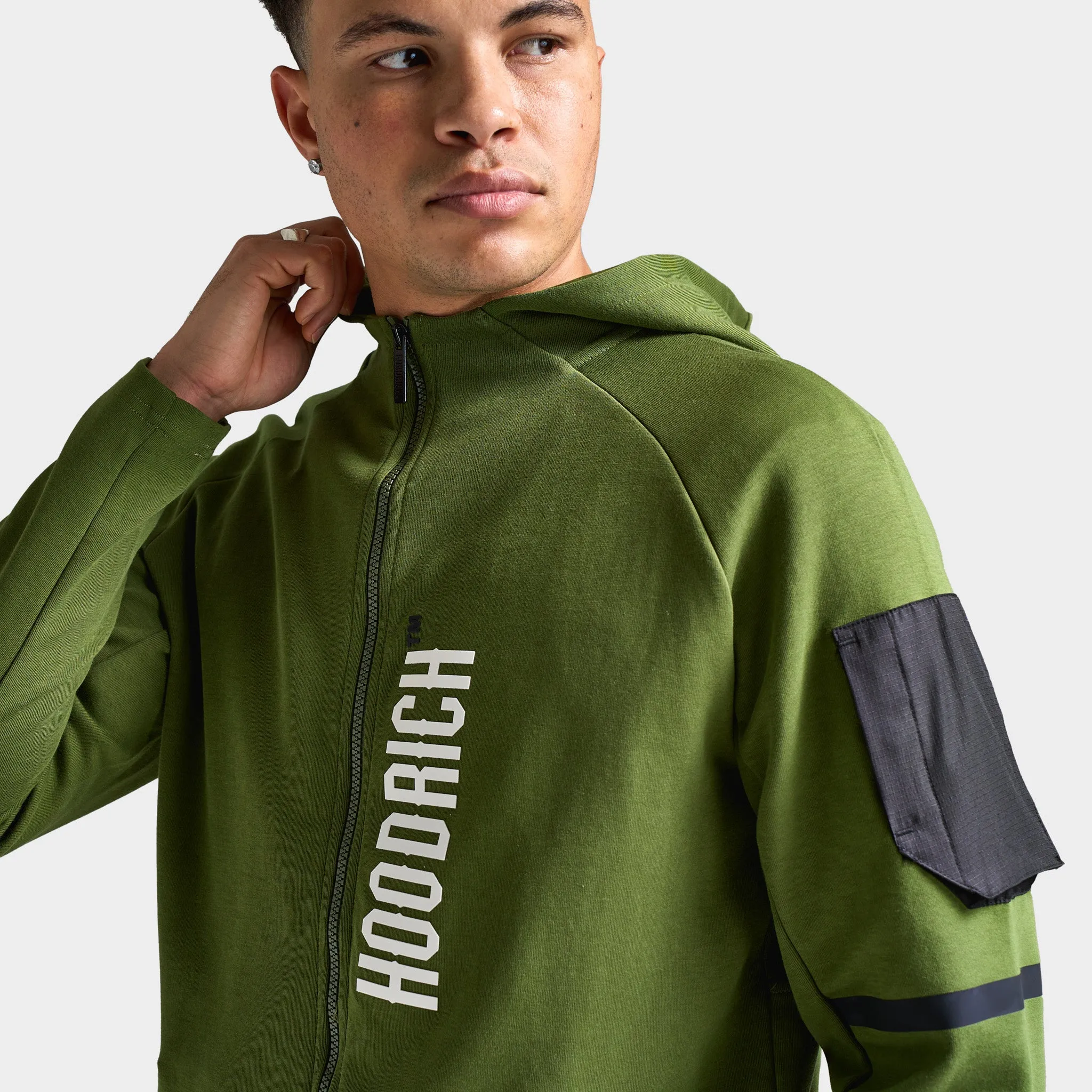 Hoodrich Circuit Hoodie Chive/ White - Black