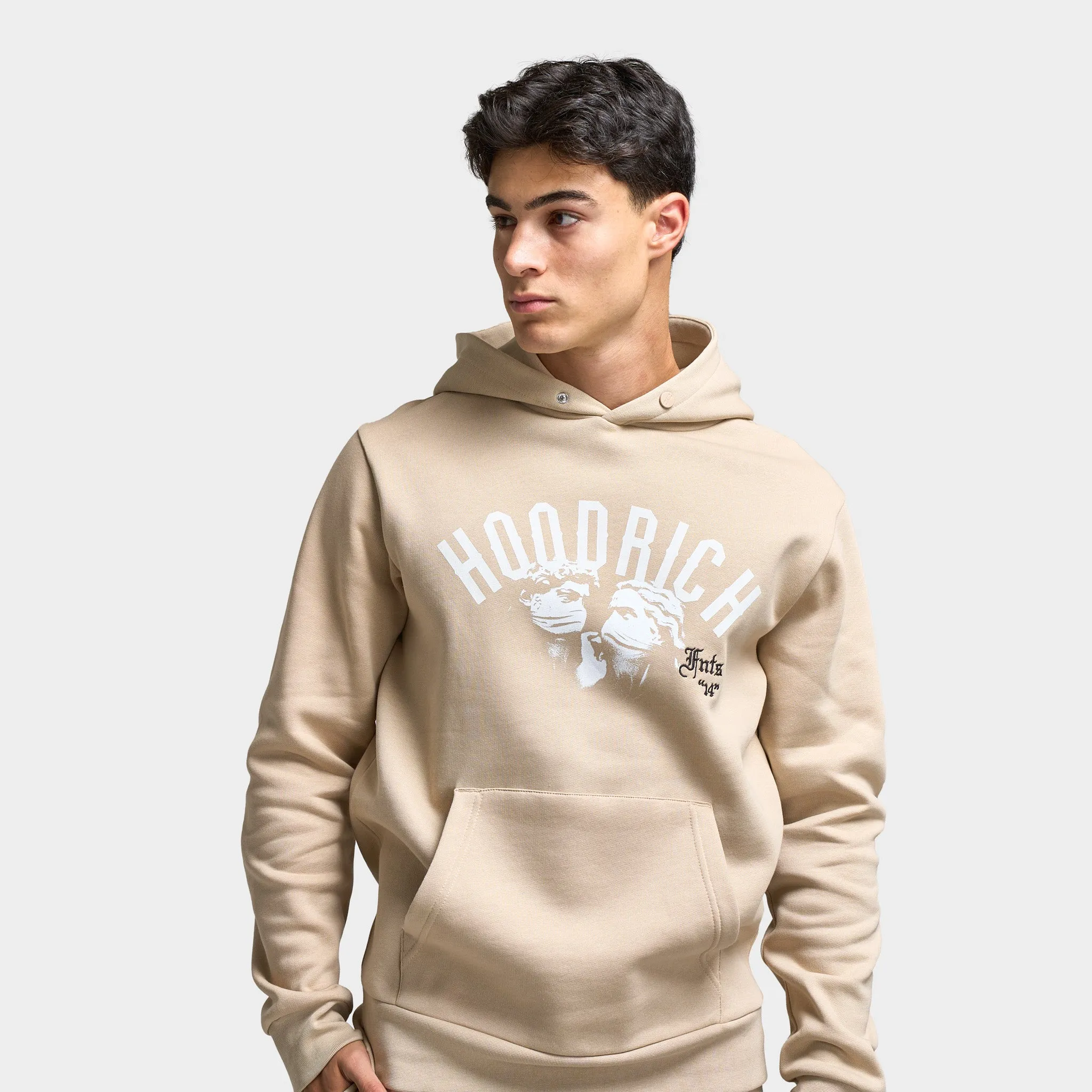 Hoodrich Conquer Hoodie Oxford Tan / White - Ashphalt