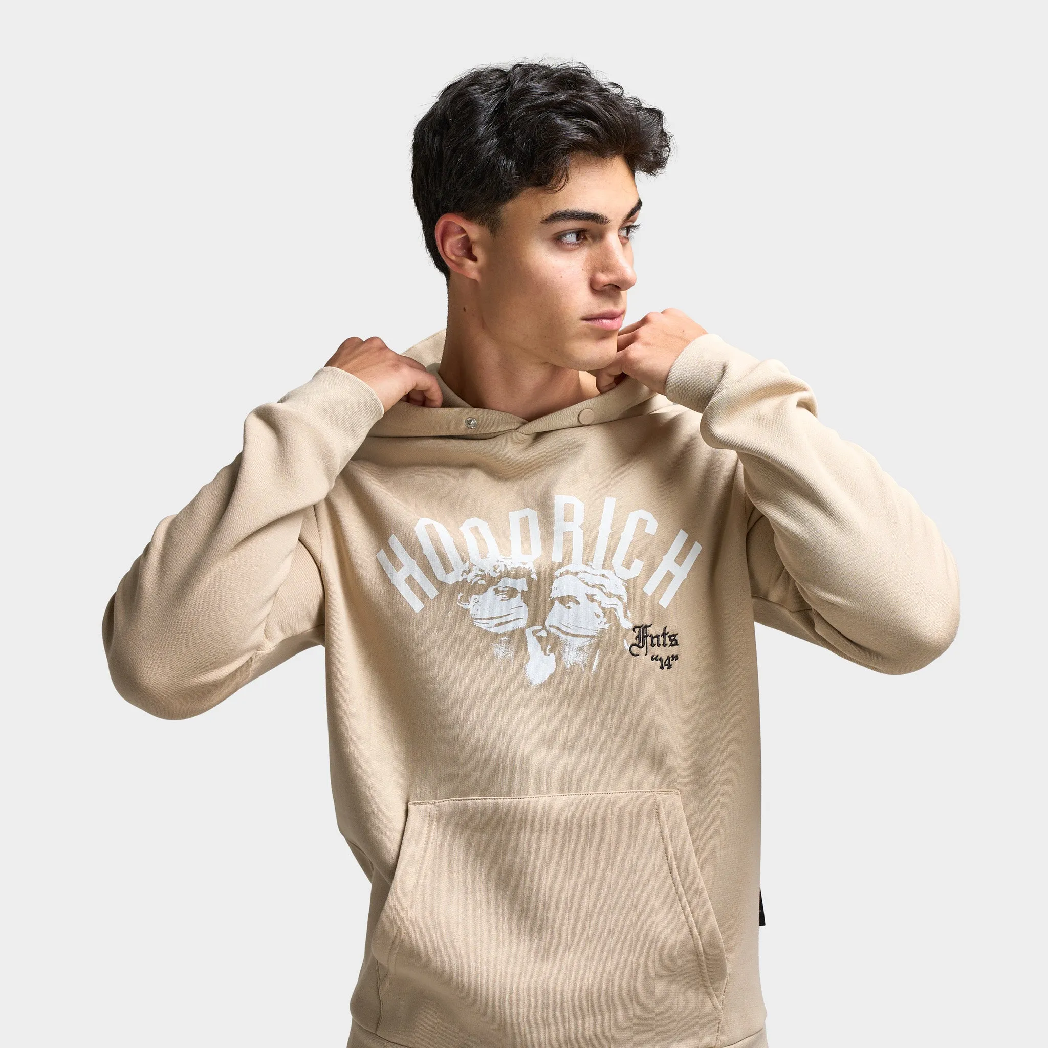 Hoodrich Conquer Hoodie Oxford Tan / White - Ashphalt