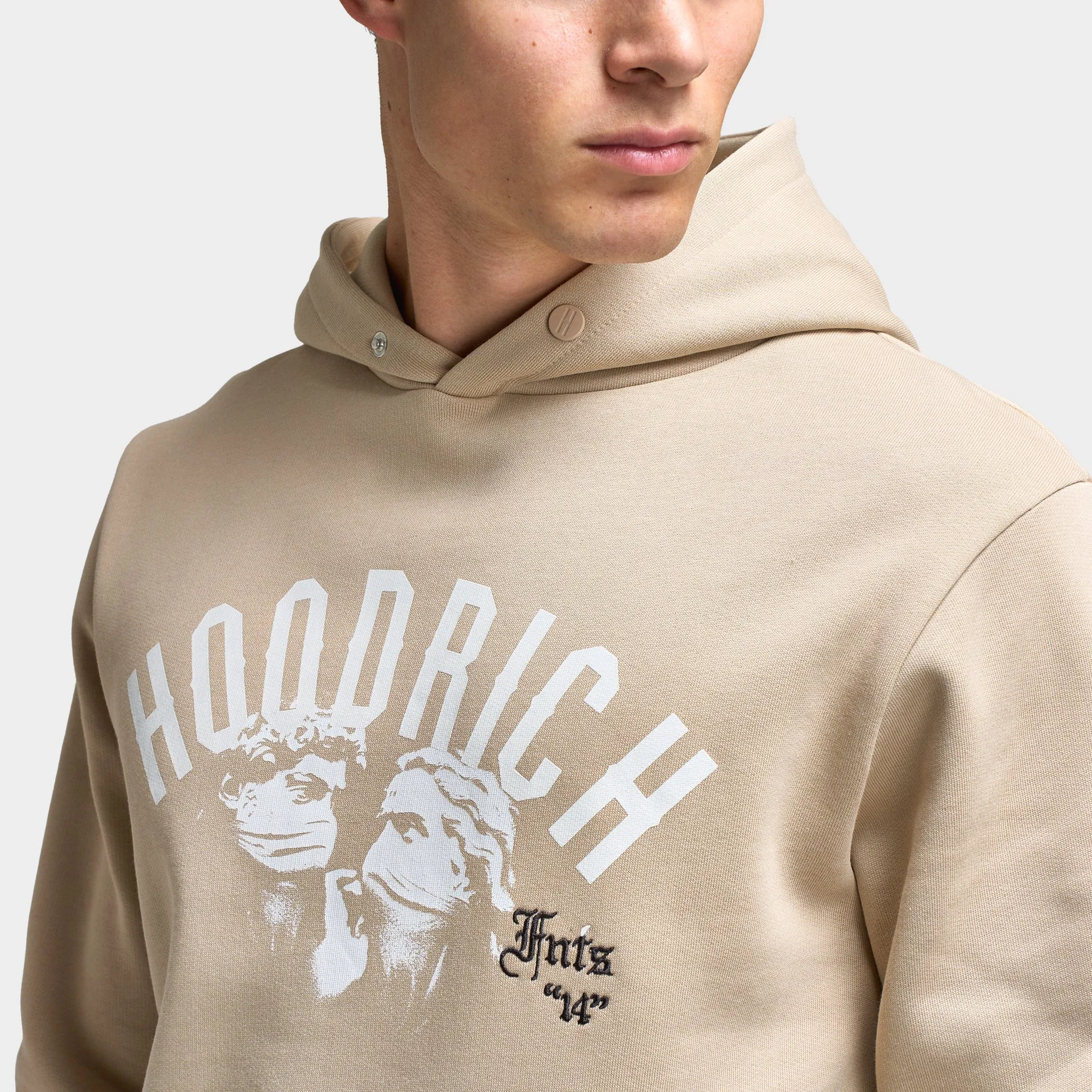 Hoodrich Conquer Hoodie Oxford Tan / White - Ashphalt