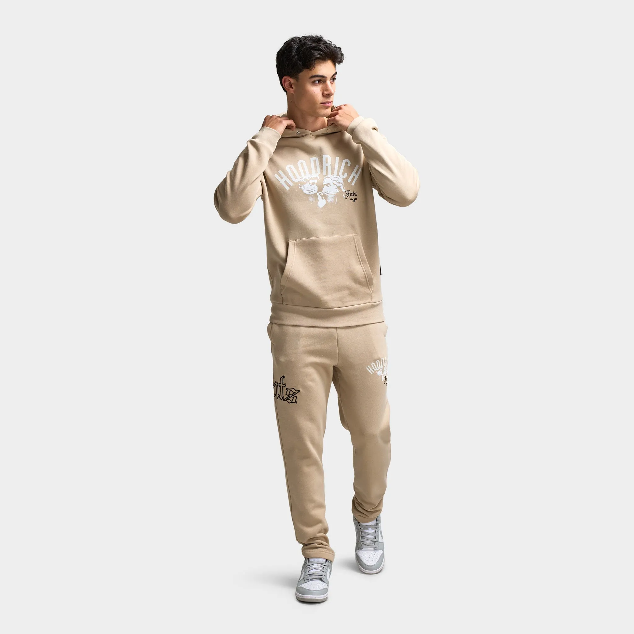 Hoodrich Conquer Hoodie Oxford Tan / White - Ashphalt