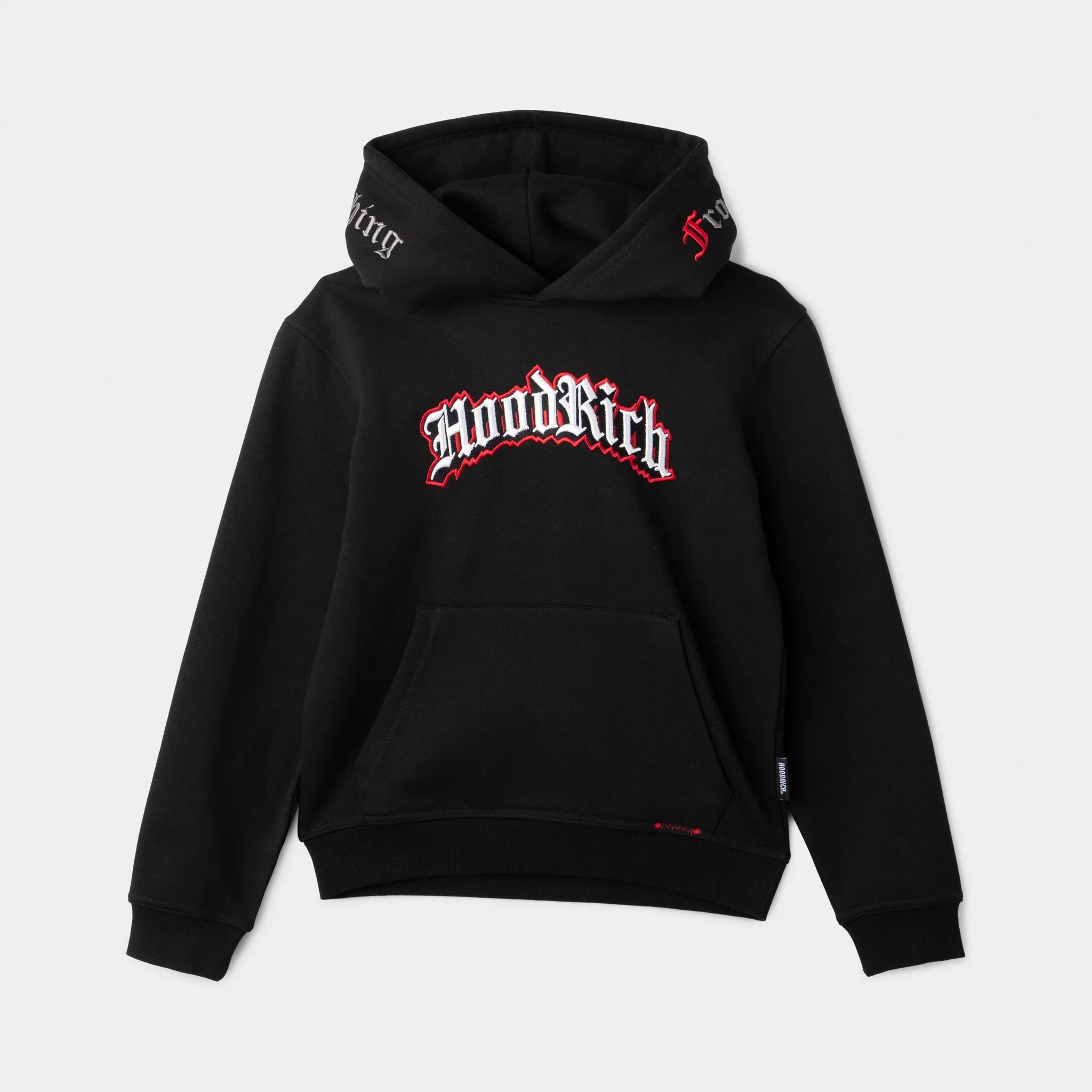 Hoodrich Juniors' Gothic Pullover Hoodie Black / White - Lychee