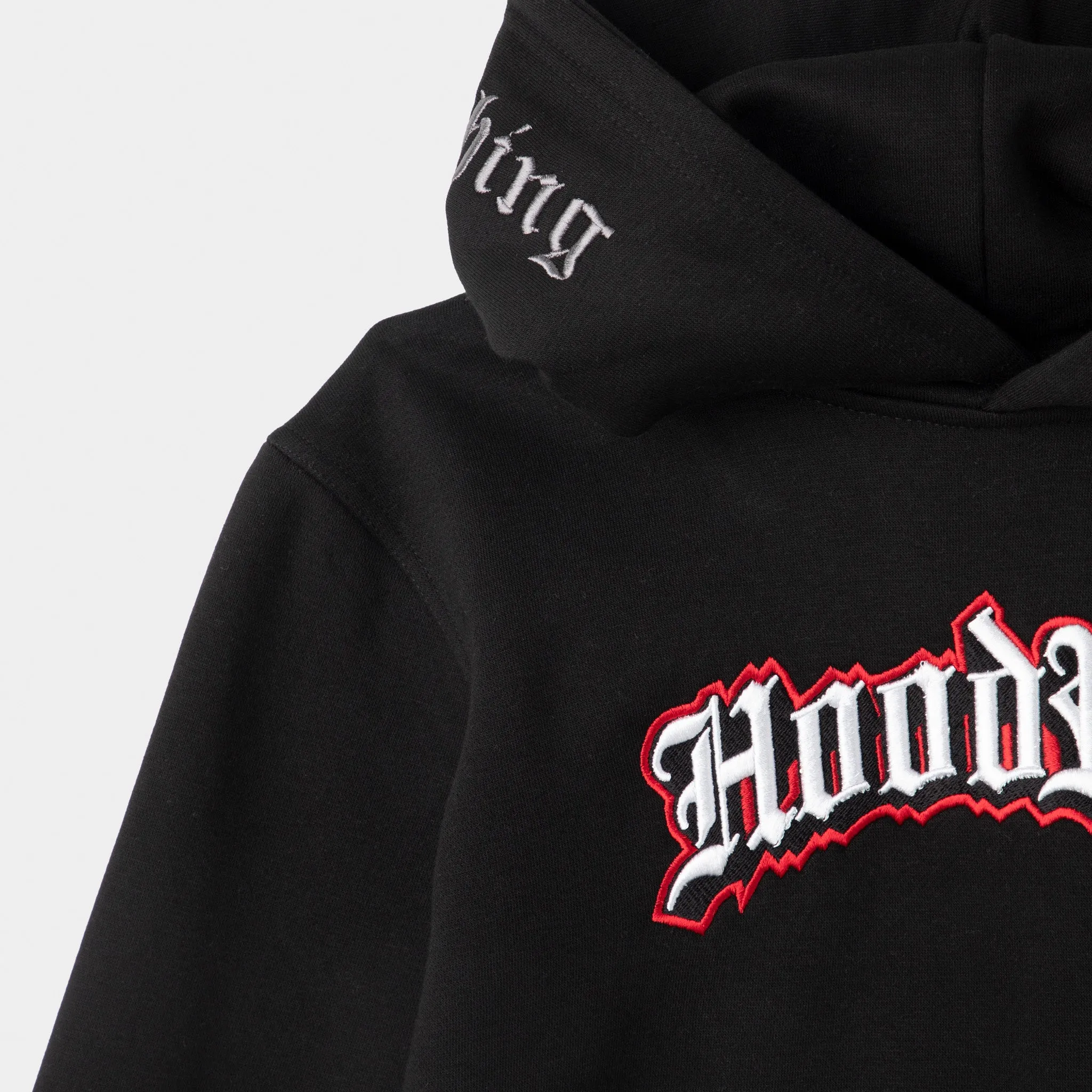 Hoodrich Juniors' Gothic Pullover Hoodie Black / White - Lychee