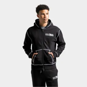 Hoodrich Wandal Zip-through Hoodie Black / Lava Smoke - Quiet Grey