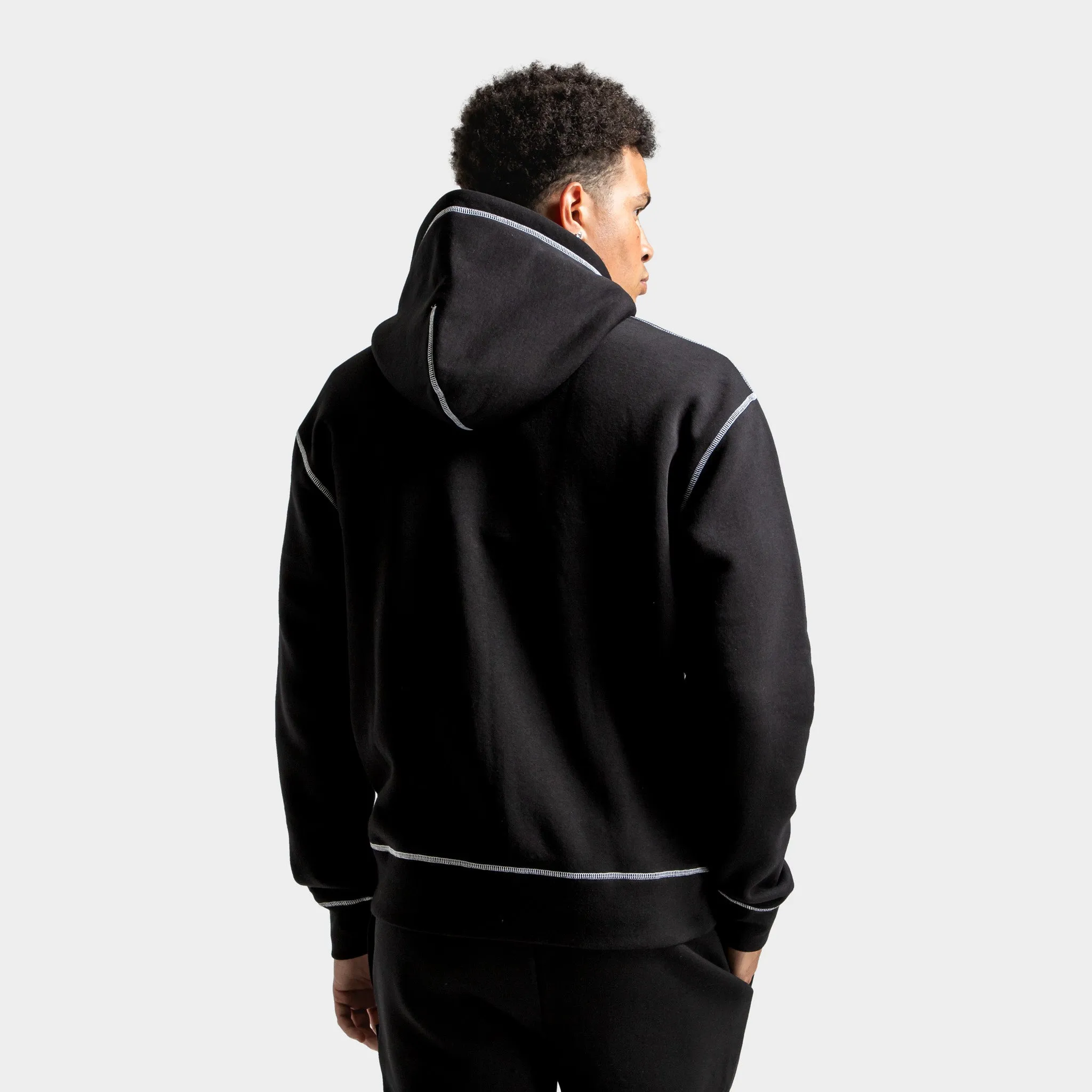 Hoodrich Wandal Zip-through Hoodie Black / Lava Smoke - Quiet Grey