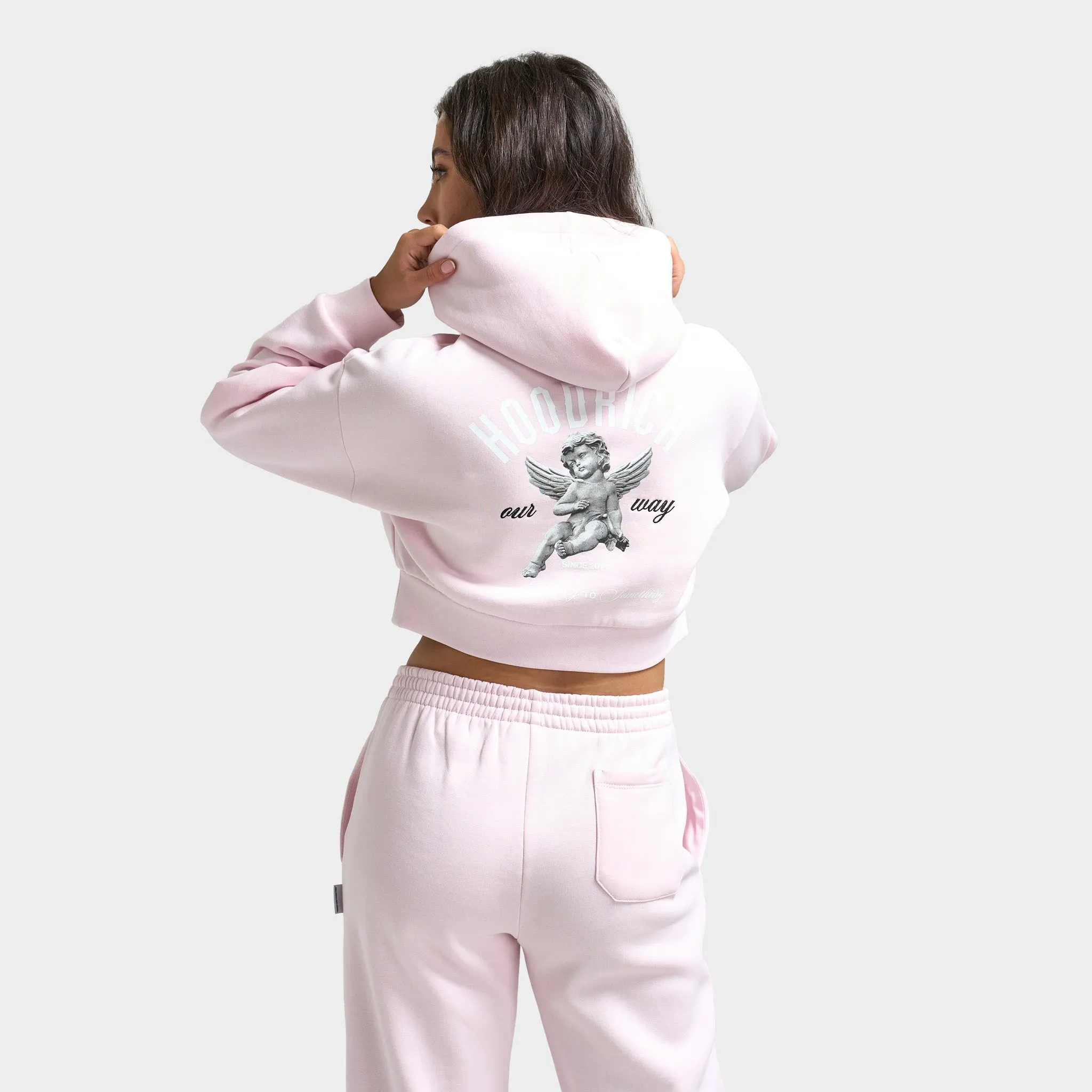 Hoodrich Women's OG Glow Cropped Hoodie / Festival Bloom