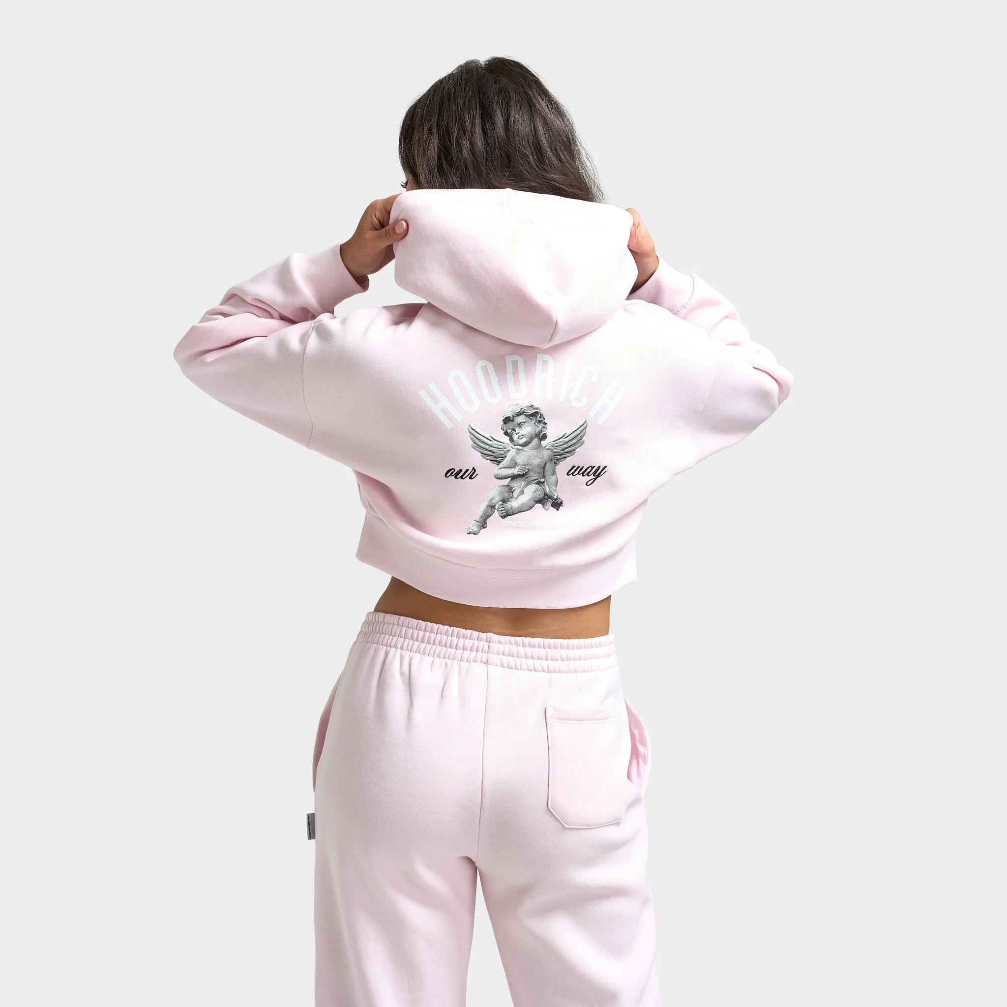 Hoodrich Women's OG Glow Cropped Hoodie / Festival Bloom