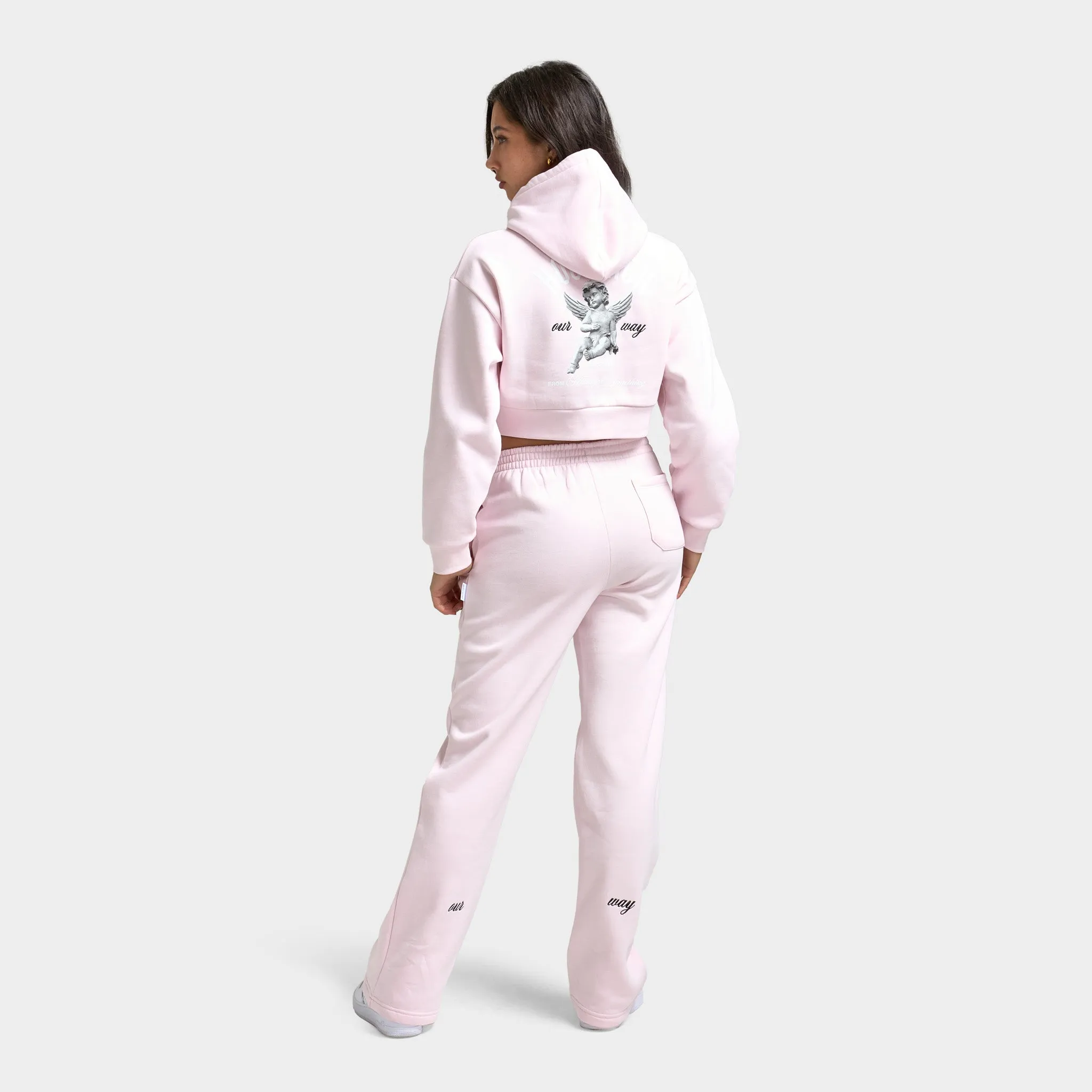 Hoodrich Women's OG Glow Cropped Hoodie / Festival Bloom