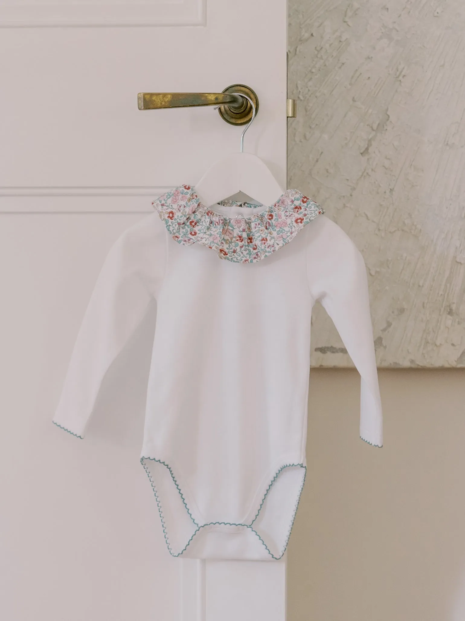 Ivory Floral Tula Baby Girl Body Vest