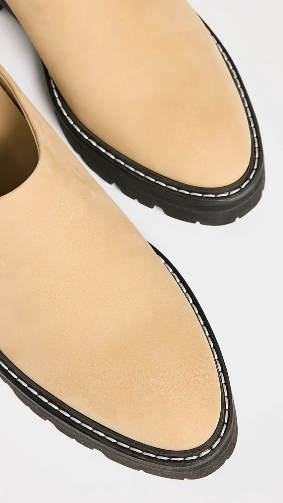 Jenni Kayne   Oiled Leather Lug Sole Mules 