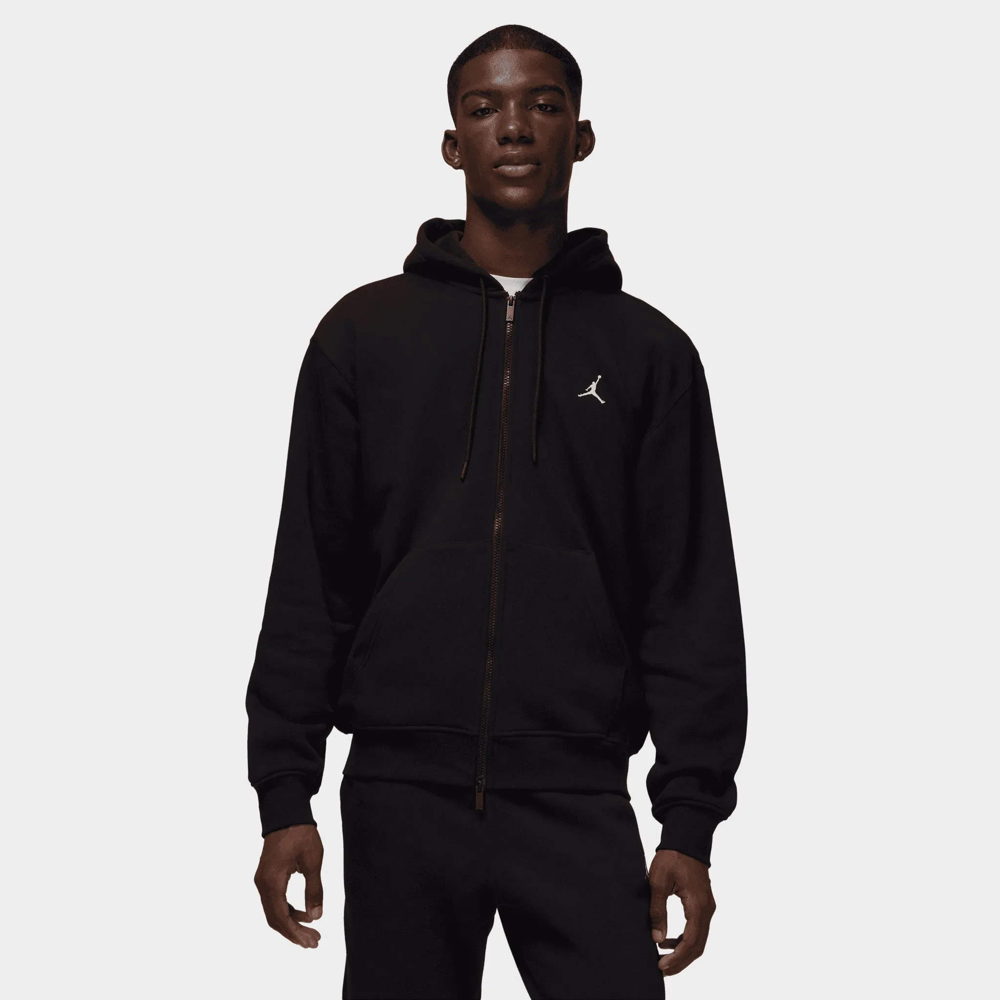 Jordan Brooklyn Fleece Full-Zip Hoodie Black / White