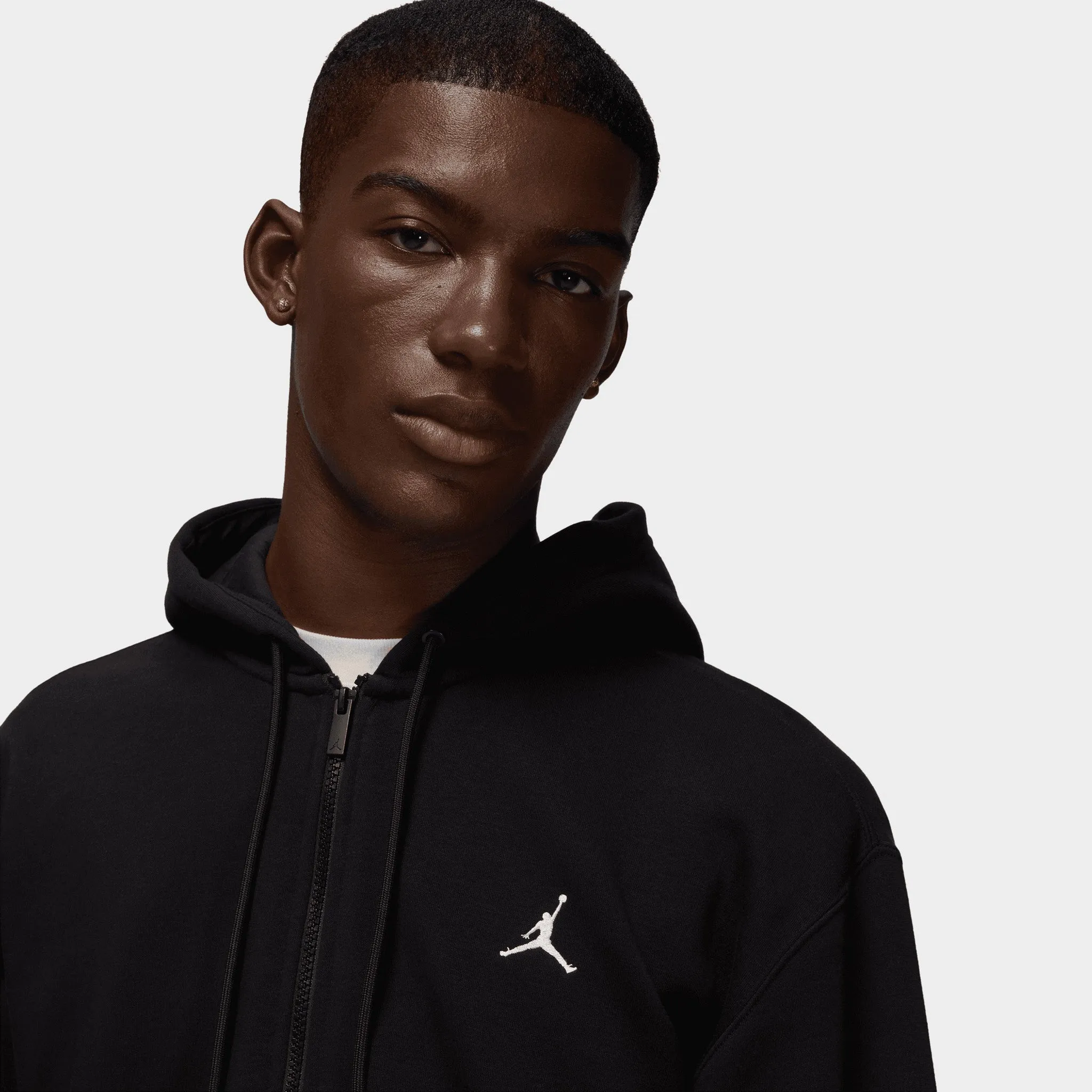 Jordan Brooklyn Fleece Full-Zip Hoodie Black / White