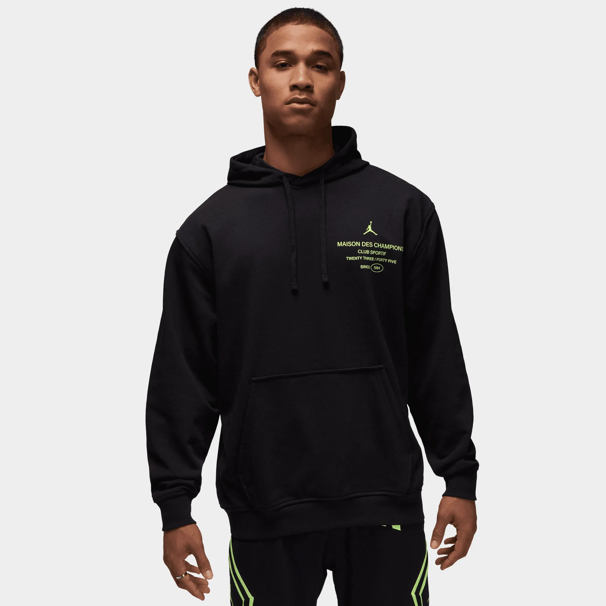 Jordan Dri-FIT Sport Crossover Graphic Pullover Hoodie / Black