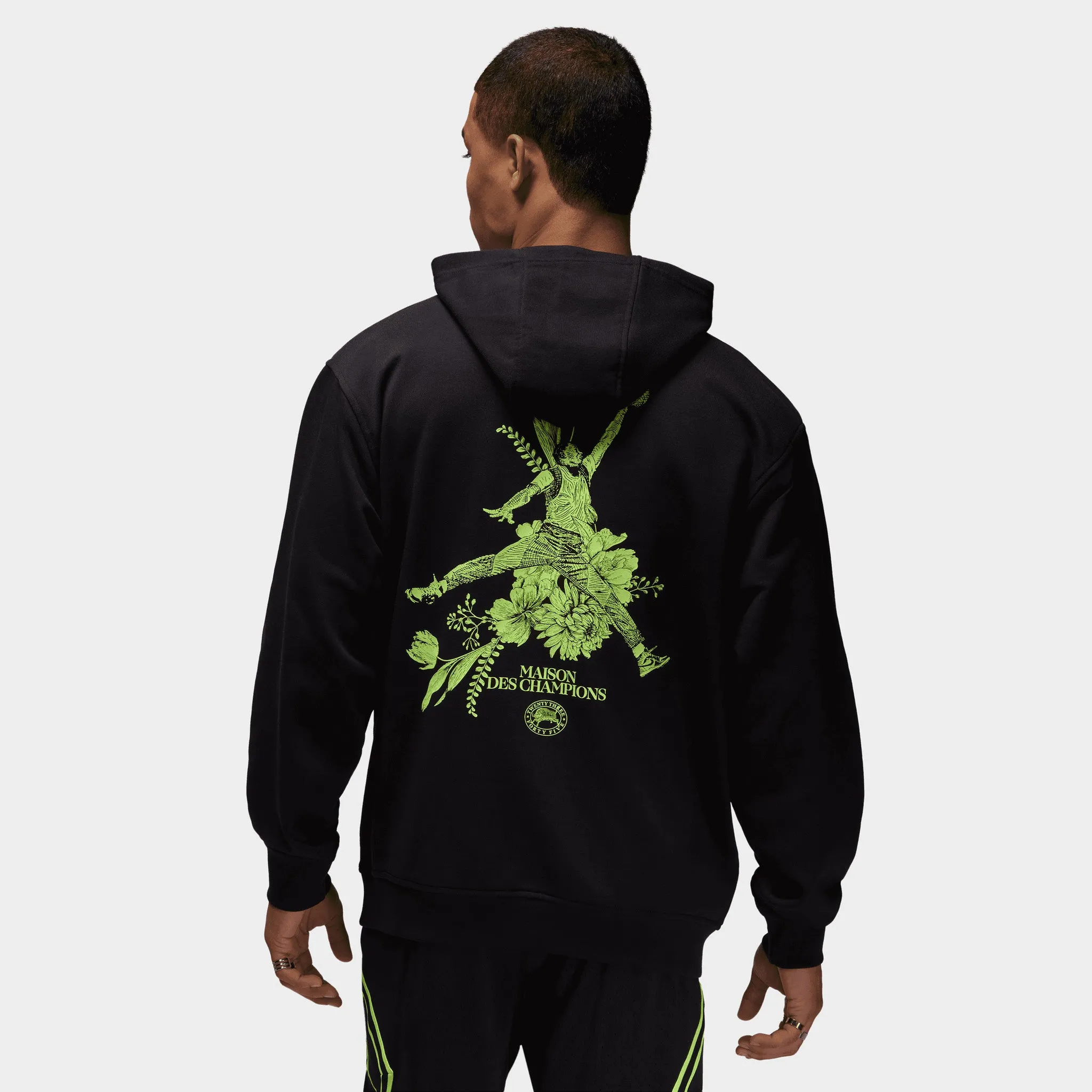 Jordan Dri-FIT Sport Crossover Graphic Pullover Hoodie / Black