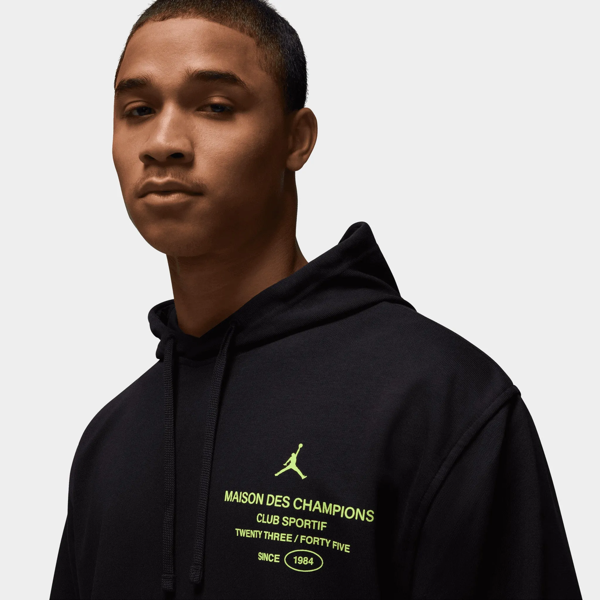 Jordan Dri-FIT Sport Crossover Graphic Pullover Hoodie / Black