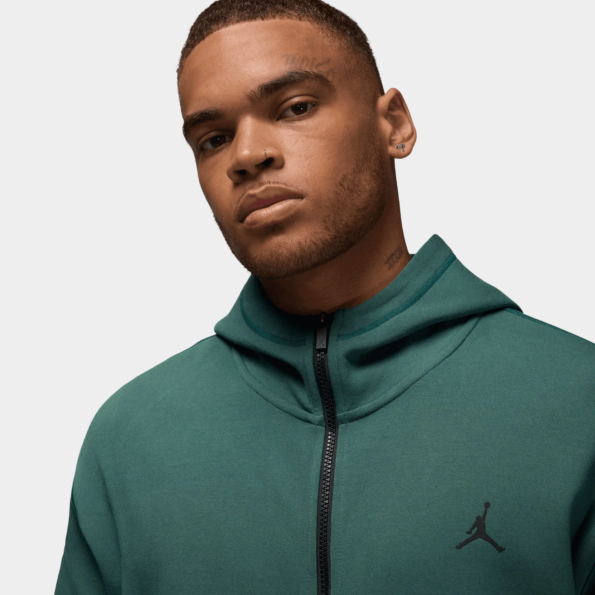 Jordan Dri-FIT Sport Hoop Full-Zip Hoodie Oxidized Green / White