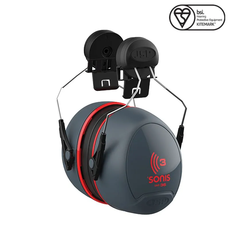 JSP Sonis 3 Helmet 36dB Mounted Ear Defenders